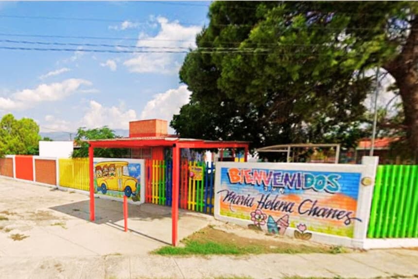 Jardín de niños María Elena Chanes, en Monclova, Coahuila, Julio 2025. (Captura de pantalla/Google Street View)