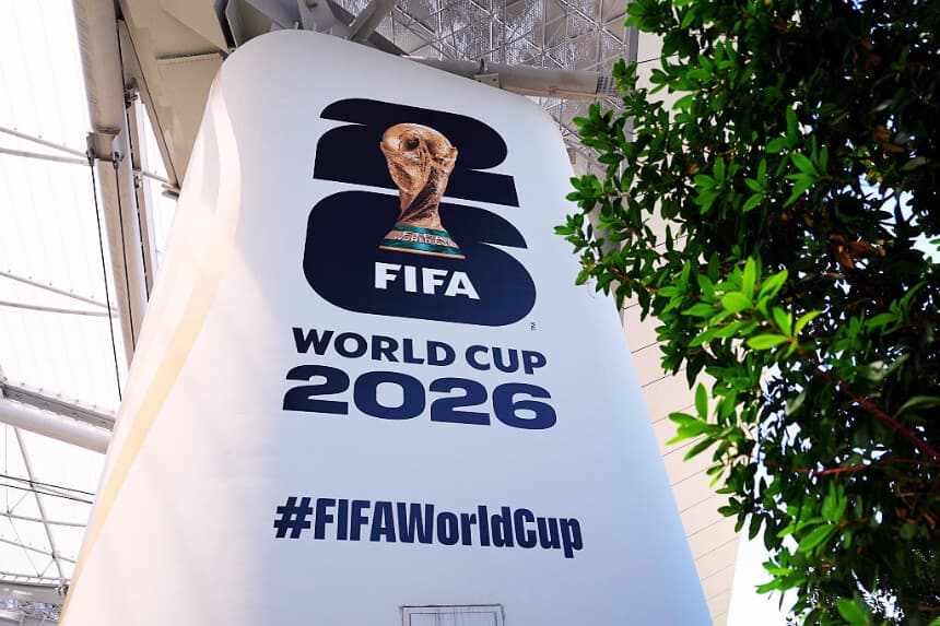 Exterior del SoFi Stadium el 27 de mayo de 2026 en Inglewood, California. (Scott Strazzante/Getty Images)