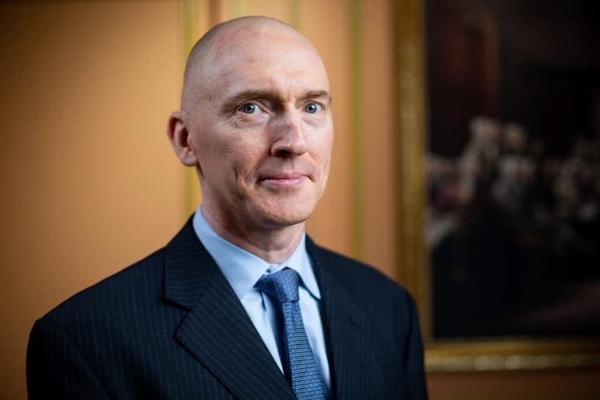 Carter Page, consultor de la industria petrolera y exasesor de política exterior de Donald Trump, en la ciudad de Nueva York el 21 de agosto de 2020. (Brendon Fallon/The Epoch Times)