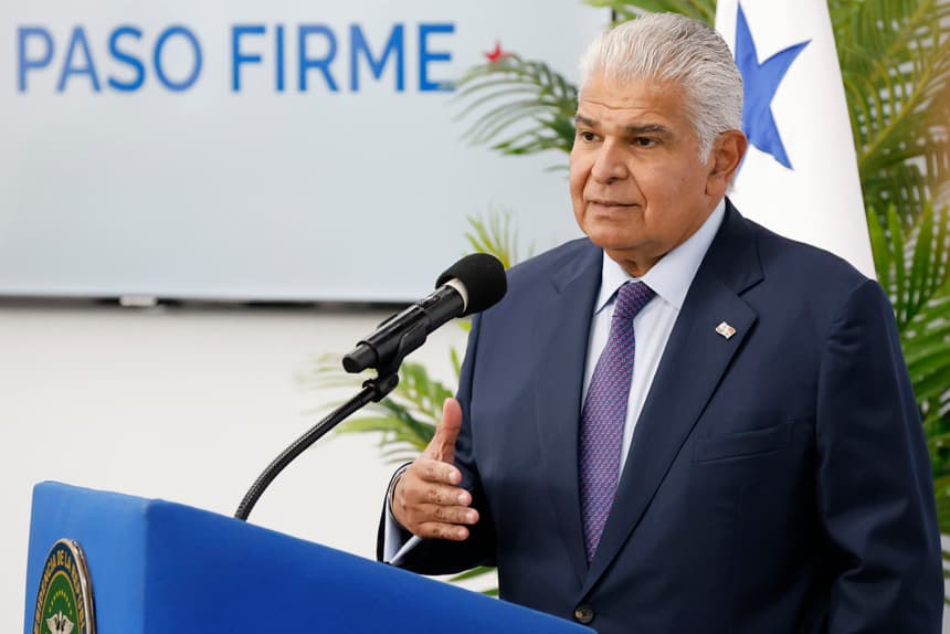 Fotografía de archivo del presidente de Panamá, José Raúl Mulino. (EFE/ Bienvenido Velasco)