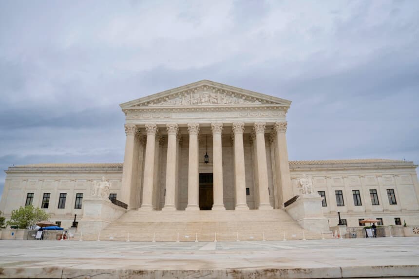 La Corte Suprema en Washington, 28 de abril de 2026. (Madalina Kilroy/The Epoch Times).
