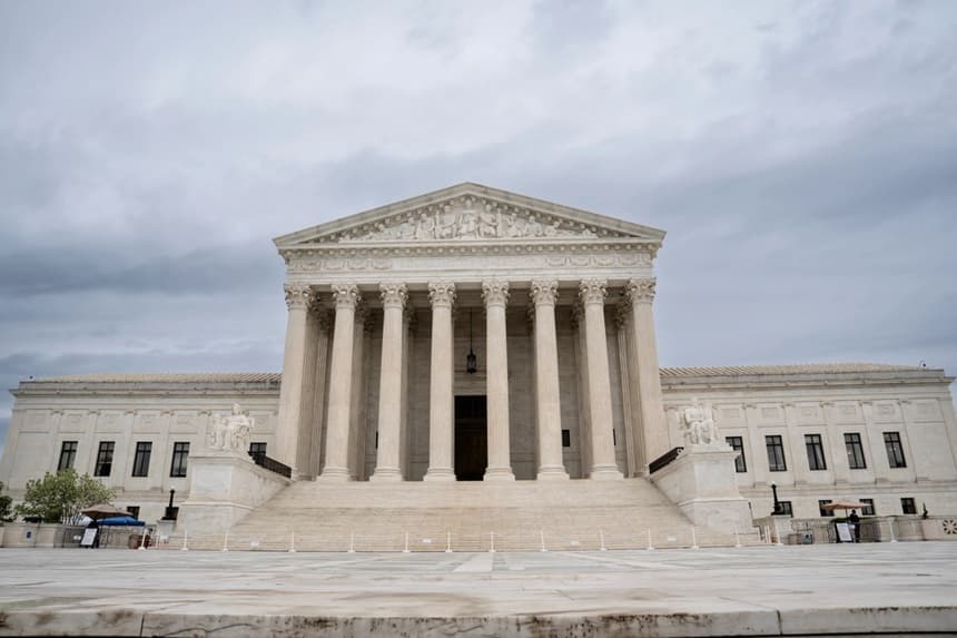 La Corte Suprema en Washington, el 28 de abril de 2026. (Madalina Kilroy/The Epoch Times)