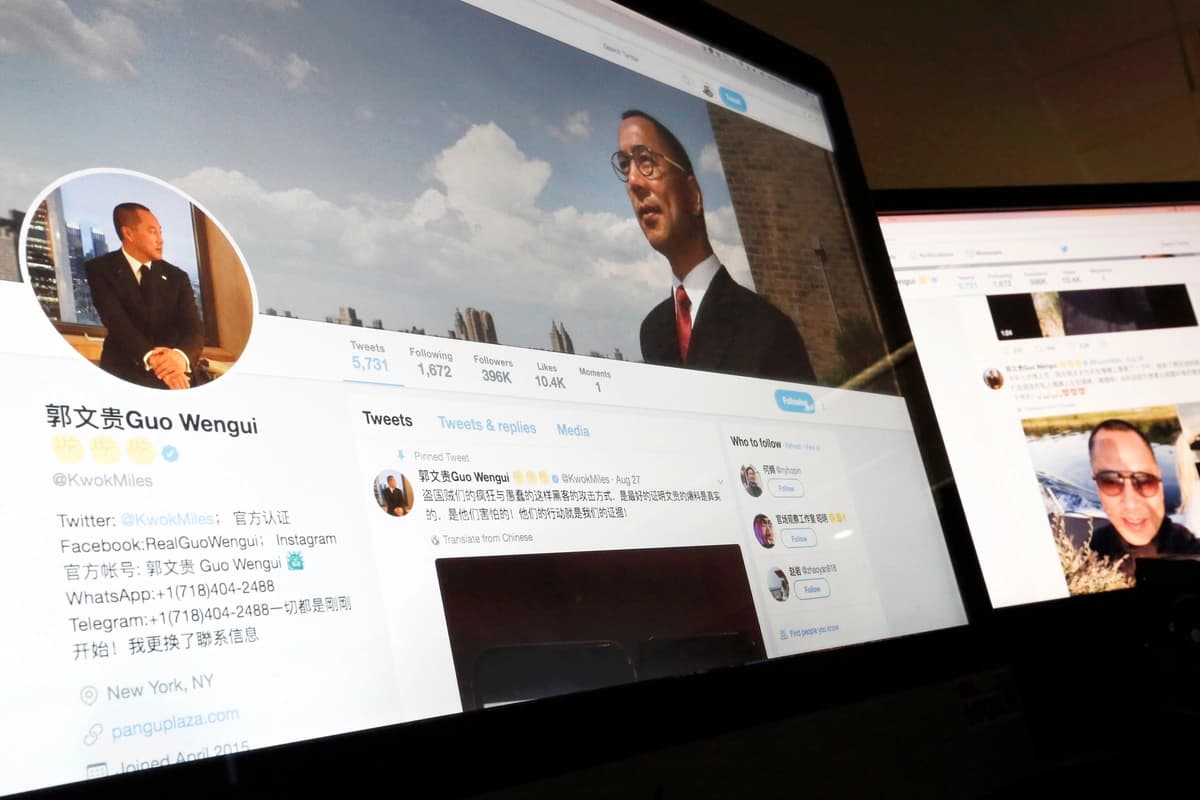 EE. UU. condena a 30 años de prisión al empresario chino Guo Wengui