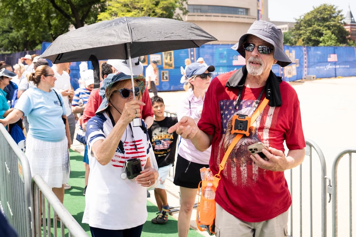 La Gran Feria Estatal Estadounidense en Washington, el 2 de julio de 2026. (Madalina Kilroy/The Epoch Times)