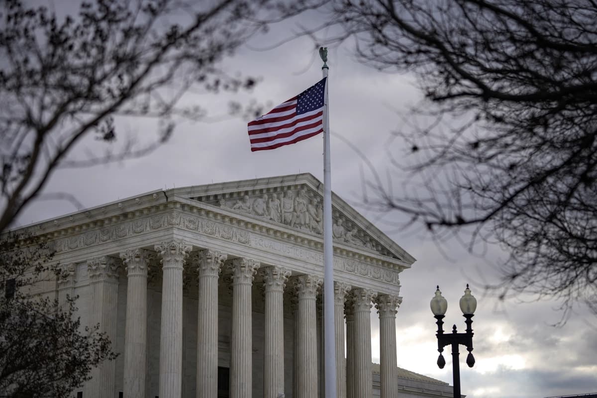 La Corte Suprema de Estados Unidos en Washington, D.C., el 18 de enero de 2022. (Drew Angerer/Getty Images).