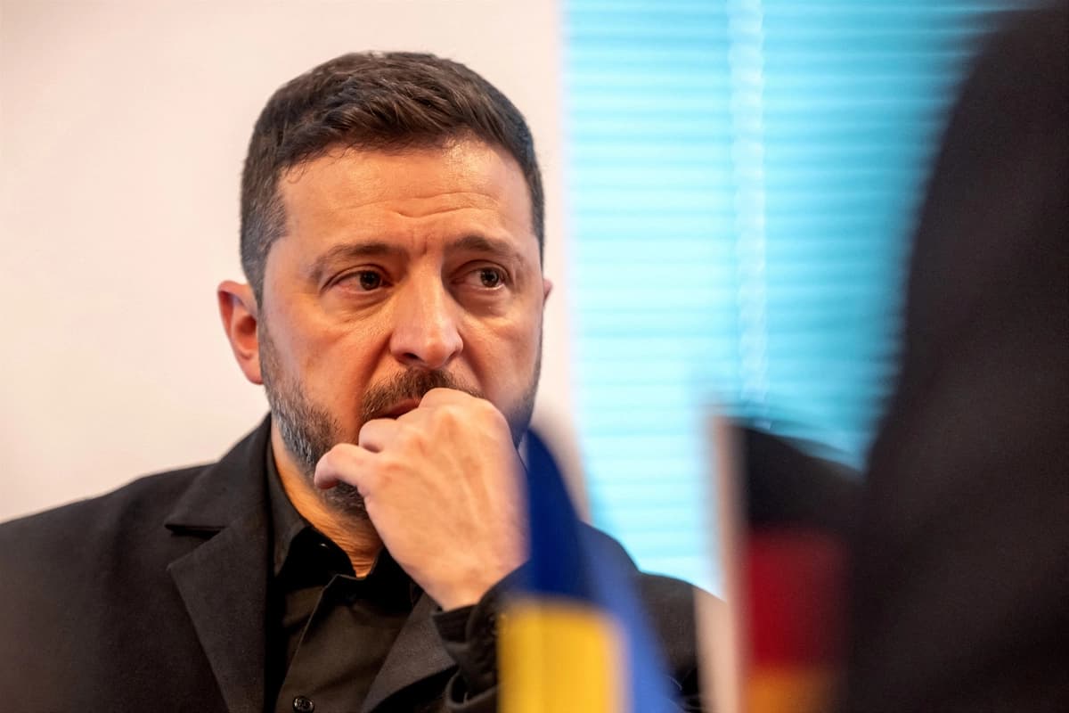 El presidente ucraniano Volodímir Zelenski durante una reunión al margen de la cumbre de líderes de la OTAN en Ankara, Turquía, el 7 de julio de 2026. (Michael Kappeler / Foto de archivo / Pool vía Reuters)