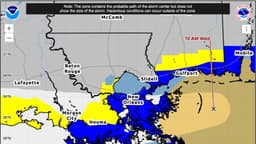 La tormenta tropical Bertha se dirige hacia la costa de Luisiana