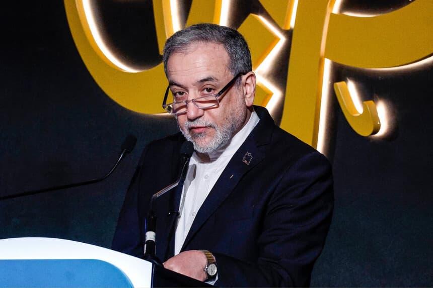 El ministro de Relaciones Exteriores de Irán, Abbas Araghchi, en Doha, Catar, el 7 de febrero de 2026. (Karim Jaafar / AFP vía Getty Images).