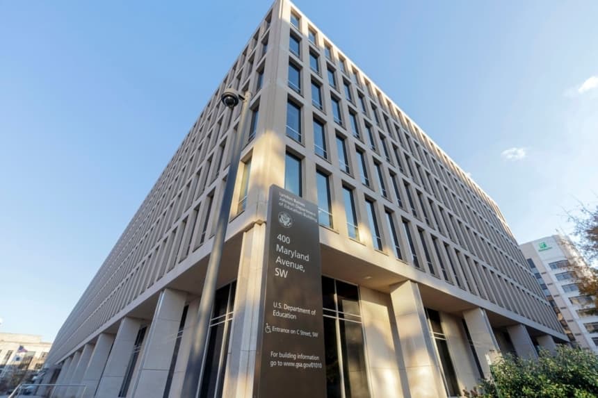 Fotografía del edificio del Departamento de Educación de EE. UU. en Washington, tomada el 3 de diciembre de 2024. (Jose Luis Magana/AP Photo)