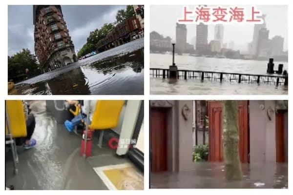 Shanghái sufre las lluvias más intensas en 150 años mientras el tifón Dolphin azota el este de China