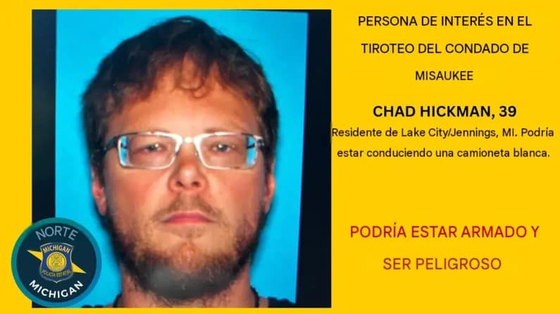 Mueren 5 personas en tiroteo en Michigan además del sospechoso sin vida tras intensa búsqueda