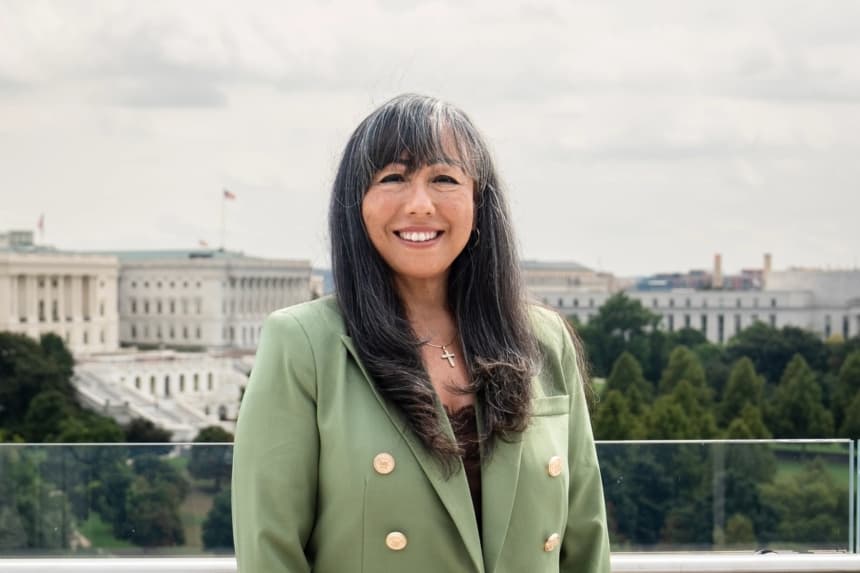 Jennifer Korn, subasistente del presidente y directora de la Oficina de Asuntos Religiosos de la Casa Blanca, en Washington el 2 de septiembre de 2026. (Madalina Kilroy/The Epoch Times)
