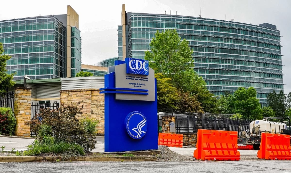 La sede de los Centros para el Control y la Prevención de Enfermedades (CDC) en Atlanta, el 23 de abril de 2020. (Tami Chappell/AFP vía Getty Images)