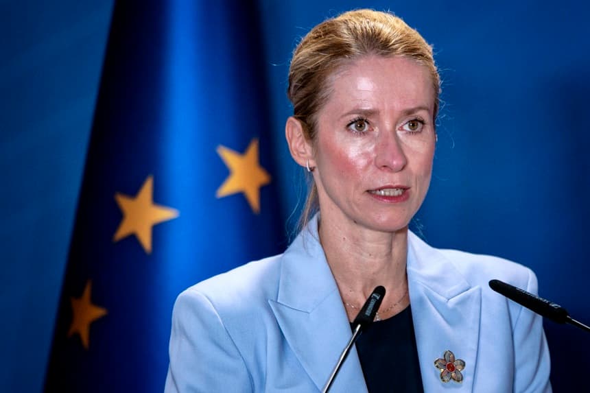 Imagen de Archivo de la vicepresidenta de la Comisión Europea de la UE, Kaja Kallas.
(EFE/EPA/EZRA ACAYAN / POOL)