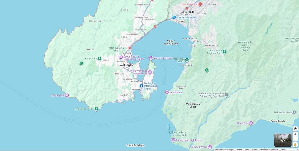 Más de 30 desaparecidos del ferry que se hundió en Vanuatu. (Captura de pantalla vía Google Maps)